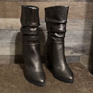 Katy Perry Collections Shimmering Black Heeled Boots